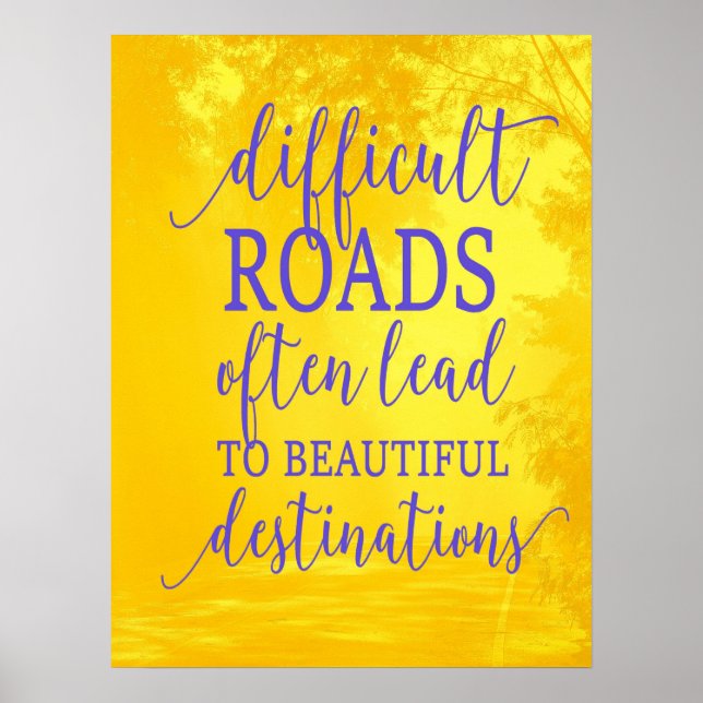 Póster Rutas inspiradoras difíciles (Frente)