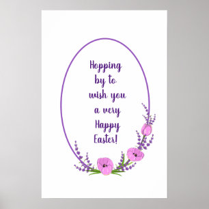 Póster Rutas románticas de vacaciones Tulipanes Flores Pa