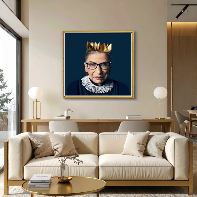Póster Ruth Bader Ginsburg con Corona de Oro   (Subido por el creador)