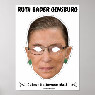 Póster Ruth Bader Ginsburg Mask Poster