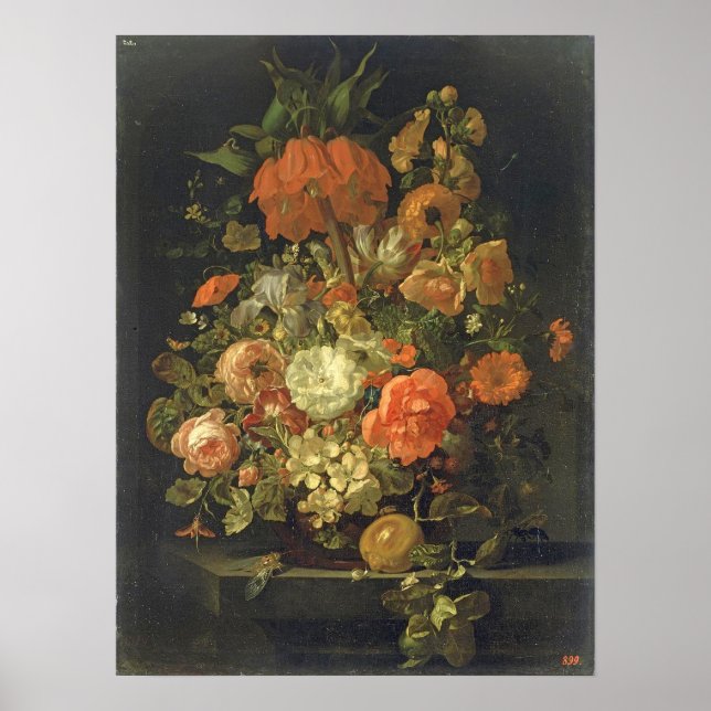 Póster Ruysch - Vida De Flores (Frente)