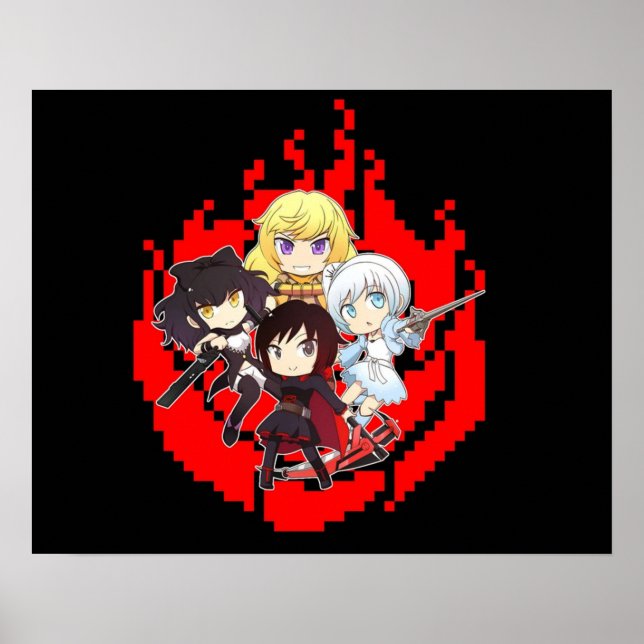 Póster rwby anime (Frente)