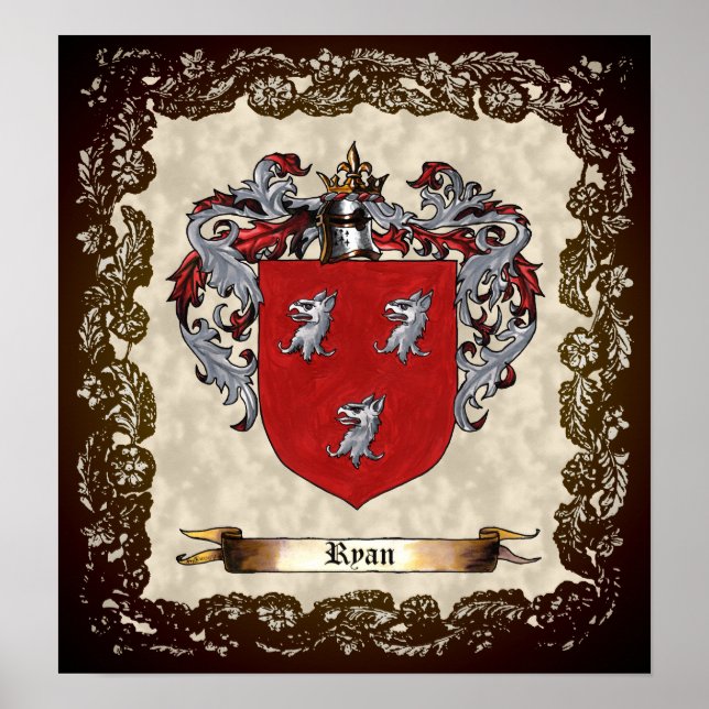 Póster Ryan Coat of Arms (Frente)