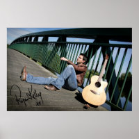 Ryan Kelly Music - Poster - Firmado guitarra