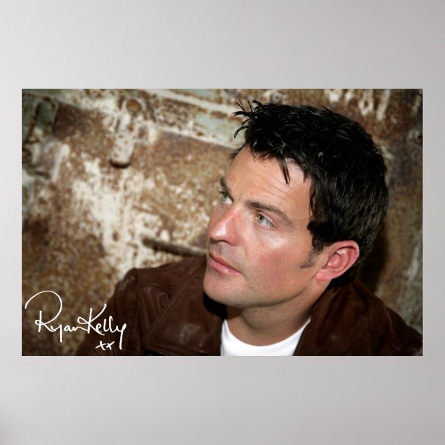 Póster Ryan Kelly Music - Poster- Leather Jacket-"Firmado (Frente)