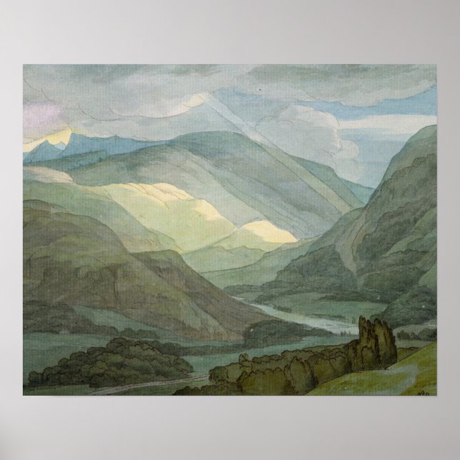Póster Rydal Water, 1786 (w/c) (Frente)