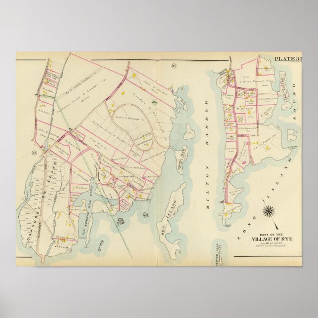 Póster Rye, Nueva York (Frente)