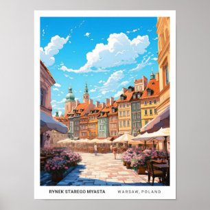 Póster Rynek Starego Myasta Varsovia Polonia Viaje de Vin