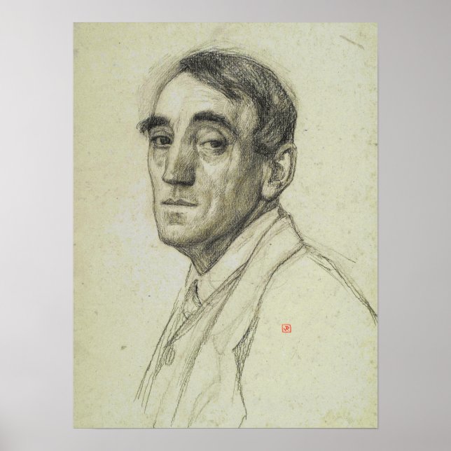 Póster Rysselberghe - autorretrato (Frente)