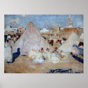 Póster Rysselberghe - Campamento En Marruecos