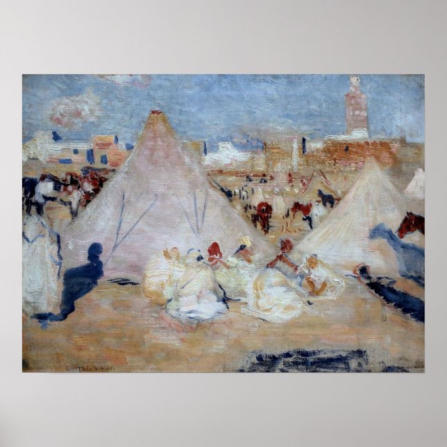 Póster Rysselberghe - Campamento En Marruecos (Frente)