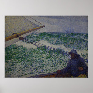 Póster Rysselberghe - El Hombre En El Tiller 1892
