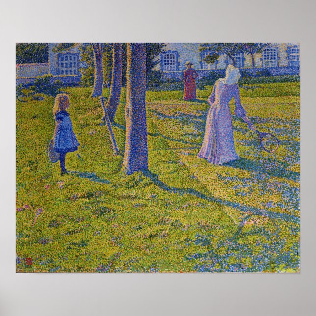 Póster Rysselberghe - El tenis (Frente)