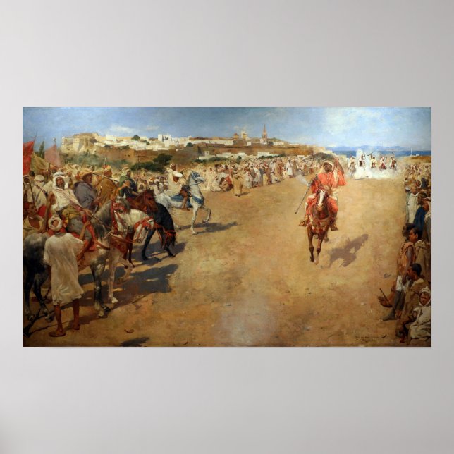 Póster Rysselberghe - Fantasía árabe 1884 (Frente)