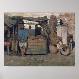 Póster Rysselberghe - Mercado marroquí 1882