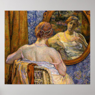 Póster Rysselberghe - Mujer En Un Espejo En 1907