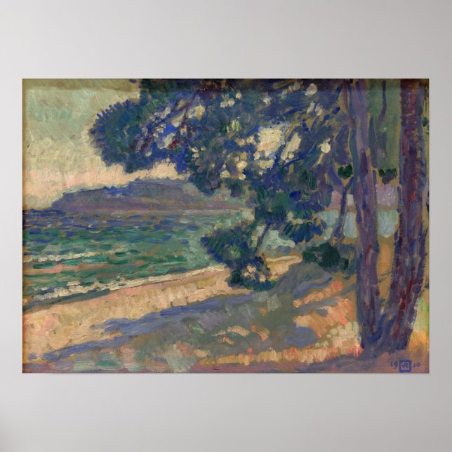 Póster Rysselberghe - Playa de Cavalaire (Frente)