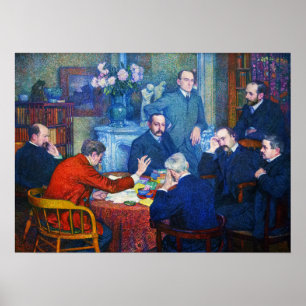 Póster Rysselberghe - The Lecture By Emile Verhaeren