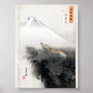 Póster Ryū Shōten por Ogata Gekko (1897)
