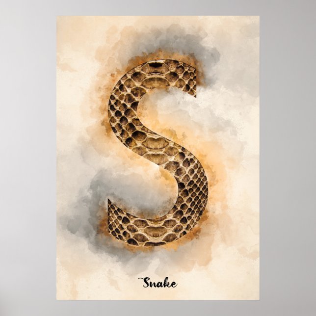 Póster S es para serpiente (Frente)