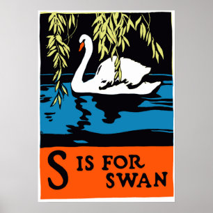 Póster S es para Swan Poster