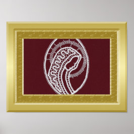 Póster S. Mary Opulent personalizado foto de marco de bor