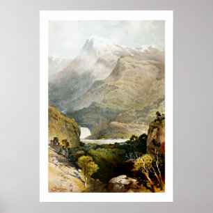 Póster S Mount Kosciuszko Australia Archivo impreso