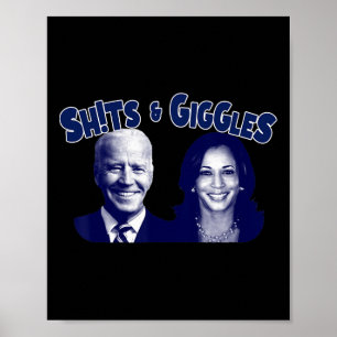 Póster S Y Giggles Biden Kamala Harris