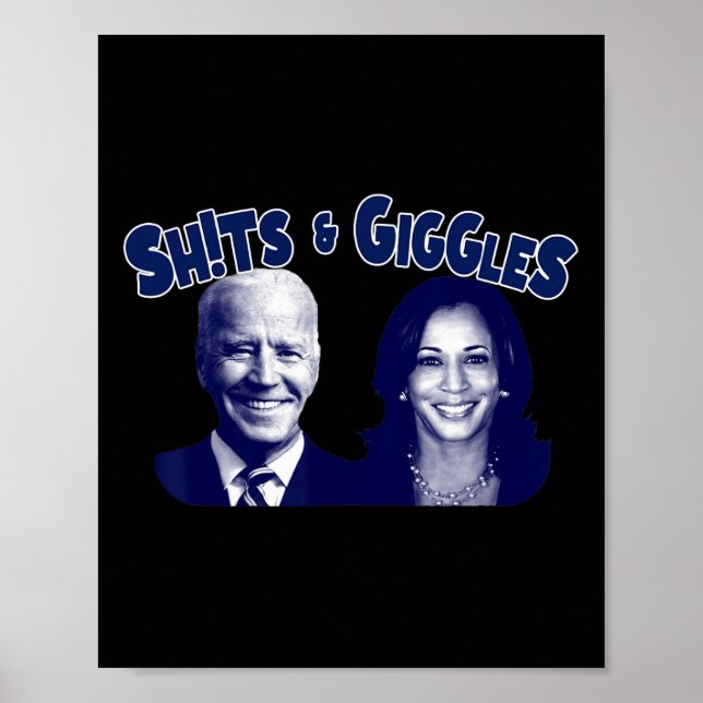 Póster S Y Giggles Biden Kamala Harris (Frente)