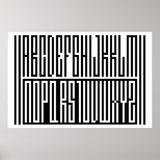 Póster SA.0294 - Alfabeth Poster extra grande