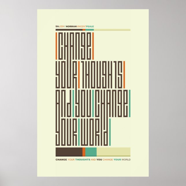 Póster SA.0294 - Poster de tipografía de citas de vicepre (Frente)