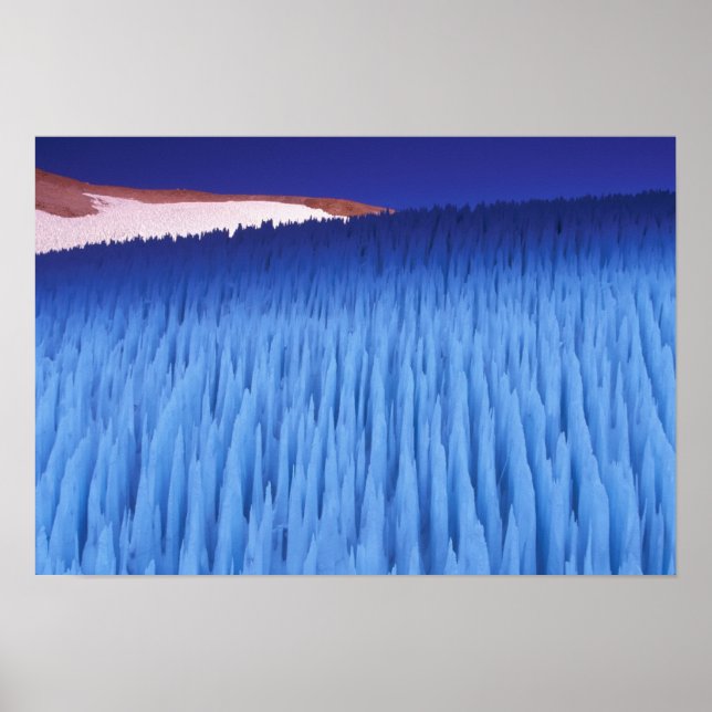 Póster SA, Chile, Región de Coquimbo, Nieve Penitente; (Frente)