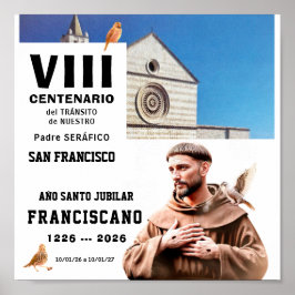 Póster Sa Francisco de Assisi Glossy Poster