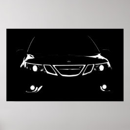 Póster Saab 9-3 Poster Aero