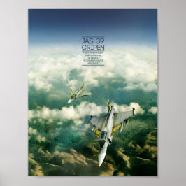 Póster Saab JAS 39 Gripen poster