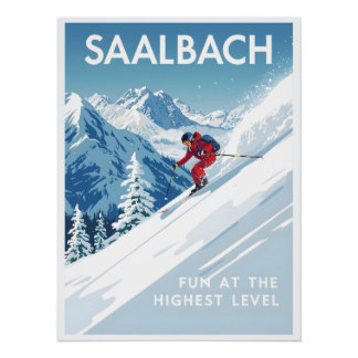 Póster Saalbach - Glemmtal - Austria