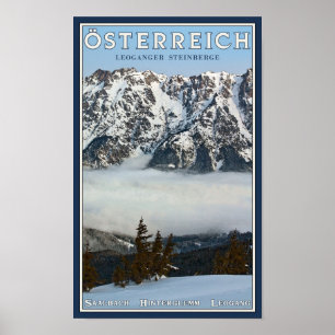 Póster Saalbach - Niebla del Valle