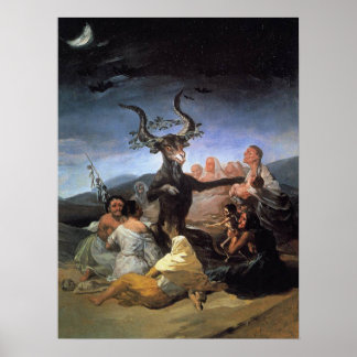 Póster "Sábado de brujas"