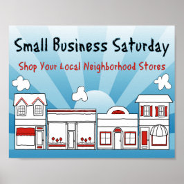 Póster Sábado para pequeñas empresas