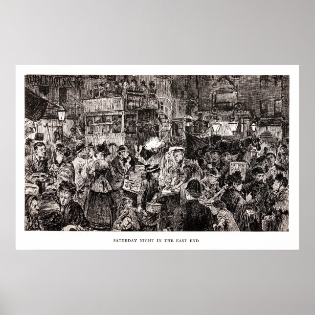 Póster Sábado Por La Noche En El Extremo Oriente (Frente)