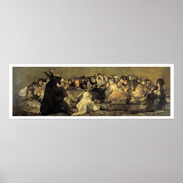 Póster Sabbath de las brujas de Francisco Goya (Frente)