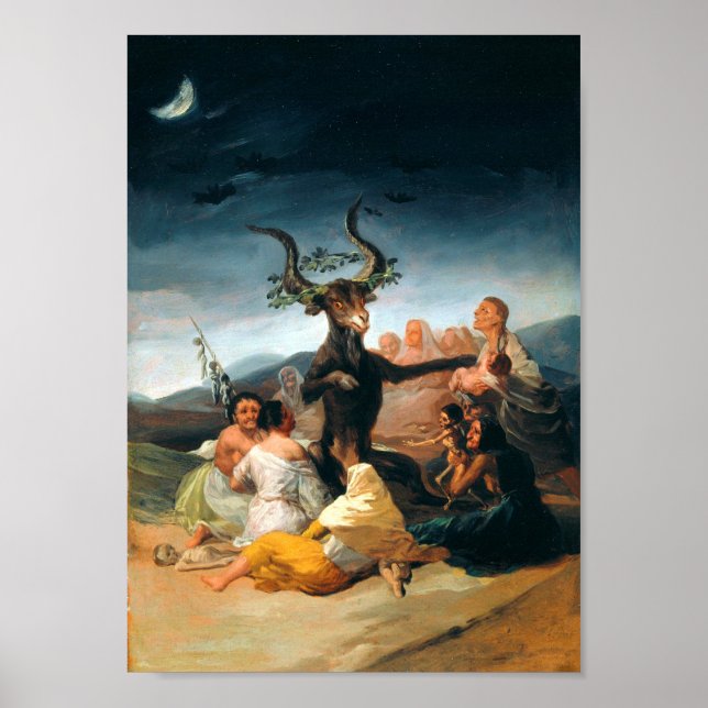 Póster Sabbath De Witches Francisco Goya (Frente)