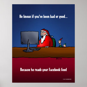 Póster Sabe si has sido mal gracioso de Santa Poster