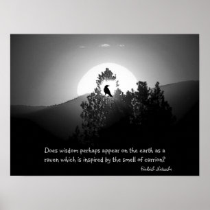 Póster Sabiduría como cuervo