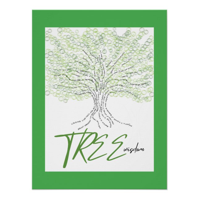 Póster Sabiduría de árbol (Anverso)