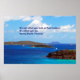 Póster Sabiduría de Thoreau