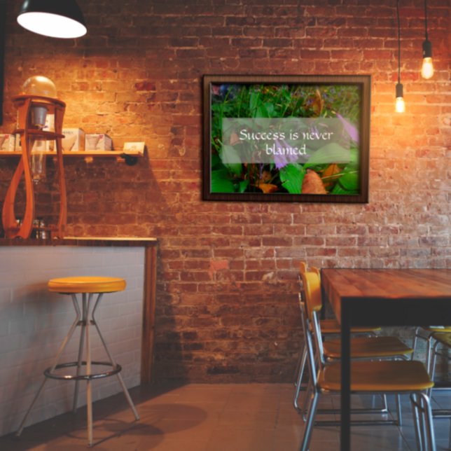 Póster Sabiduría exitosa diciendo poster de foto (Subido por el creador)