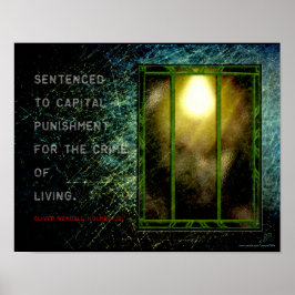 Póster Sabiduría judicial - Holmes sobre la vida y la mue