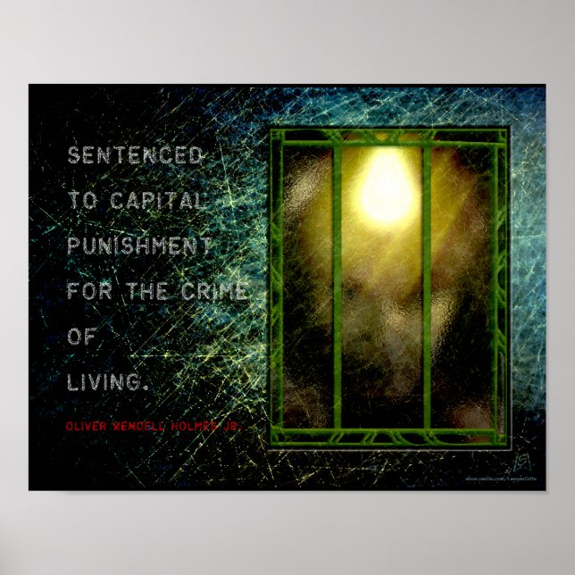 Póster Sabiduría judicial - Holmes sobre la vida y la mue (Frente)