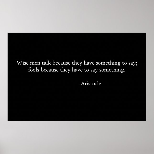 Póster Sabio dicho (Frente)